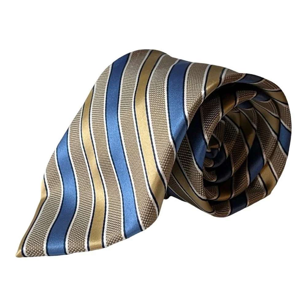 Stafford Wide Neck Tie Multicolor Diagonal Stripe‎ Classic Professional Business